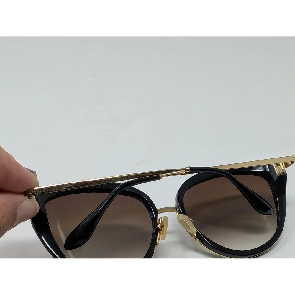 FOR‎ PARTS* Thierry Lasry Enigmaty Sunglasses Cat Eye Black Gold